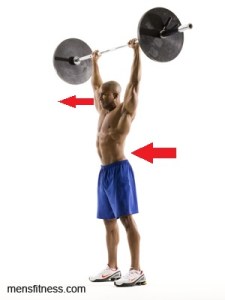 barbell shoulder press