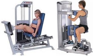 Leg press machine